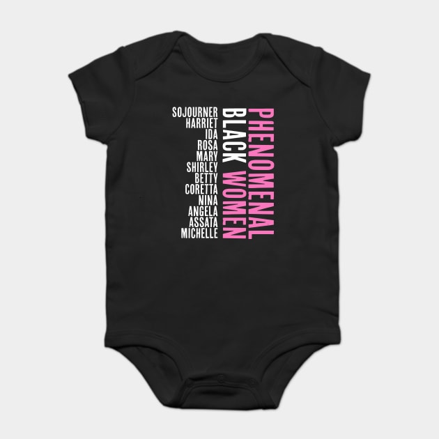 Phenomenal Black Women, African American, Black History, Afrocentric Baby Bodysuit by UrbanLifeApparel